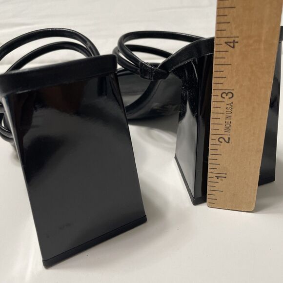 Abound 7 Austyn Strappy Sandal Black Womens Block Heel NWT - Picture 7 of 9